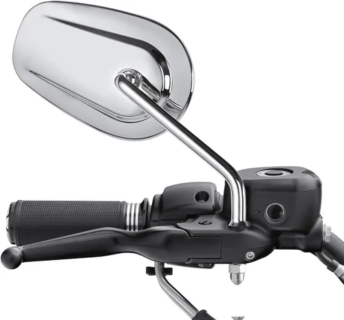 Vista 6 de SLMOTO Espejos retrovisores cromados aptos para Harley Touring FLHT FLHR Road King FLHTC CLASSIC SPORTSTER XL 1200 883 FLSTC FLSTF