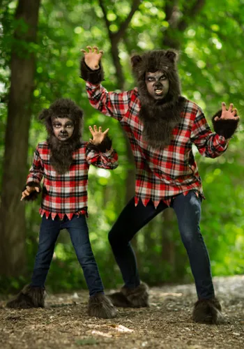 Vista 12 de Disfraz de hombre lobo feroz para niños Multicolor