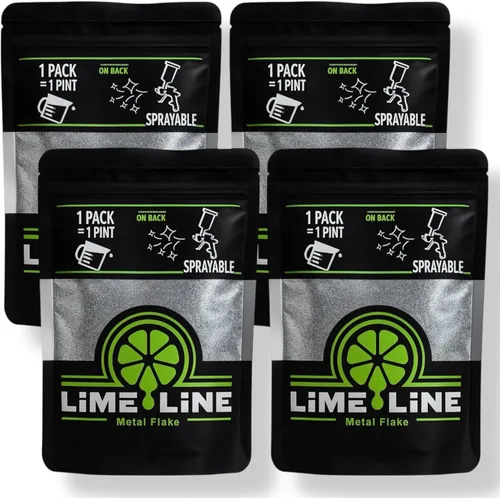 Vista 10 de LiME LiNE Escama de metal automotriz pulverizable para pintura personalizada Paquete de 1