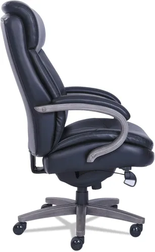 Vista 5 de La-Z-Boy Woodbury Silla ejecutiva grande/alta, soporta hasta 400 libras, altura del asiento de 20.25 a 23.25 pulgadas, asiento negro/respaldo, base
