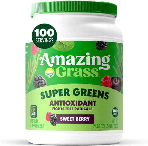 Vista 14 de Amazing Grass Mezcla de vegetales verdes Alcalinizante y Desintoxicante: Mezcla para batidos, Limpieza con super vegetales y polvo de raíz