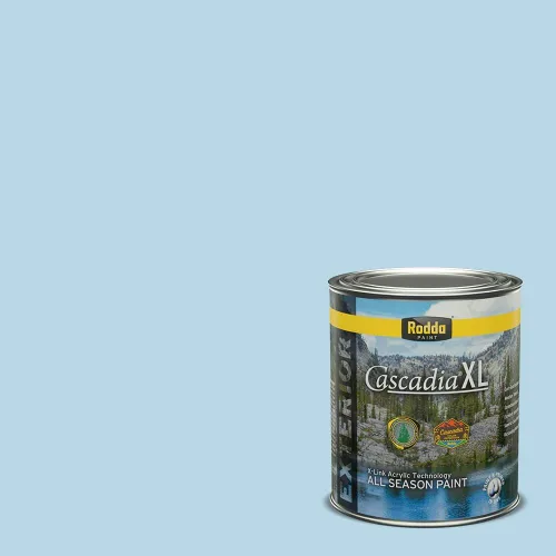 Vista 58 de Rodda Paint CASCADIA XL - Pintura e imprimación satinada para exteriores en uno, cuarto de galón, azul Madonna