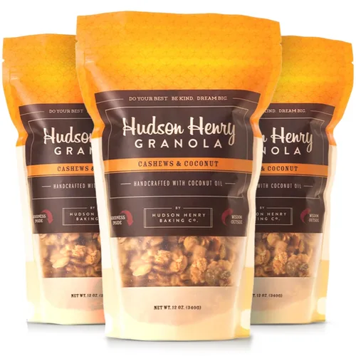 Vista 11 de Hudson Henry Granola, arce, pecana y coco, paquete de 12 onzas, paquete de 3, proyecto verificado sin OMG