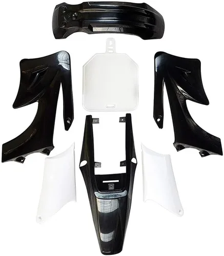 Vista 4 de Kit completo de carenado de guardabarros de plástico con juego de guardabarros, tanque de combustible y asiento para motocicletas Pit Dirt Bikes