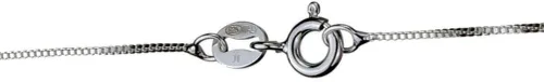 Vista 2 de Cadena de plata esterlina con dije de cruz pequeña, cadena sin níquel, collar Italia