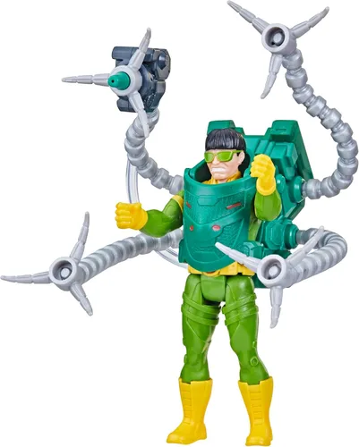 Vista 4 de Marvel Spider-Man Aqua Web Warriors - Figura de acción Doc Ock de 4 pulgadas con accesorio de equipo de agua recargable, figuras de acción