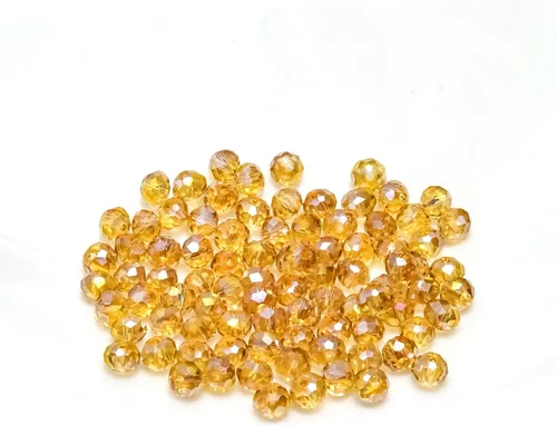 Vista 25 de 246 cuentas de cristal redondas de 0.118 pulgadas (0.118 in) con múltiples facetas sueltas espaciadoras de cristal para hacer joyas, pulseras