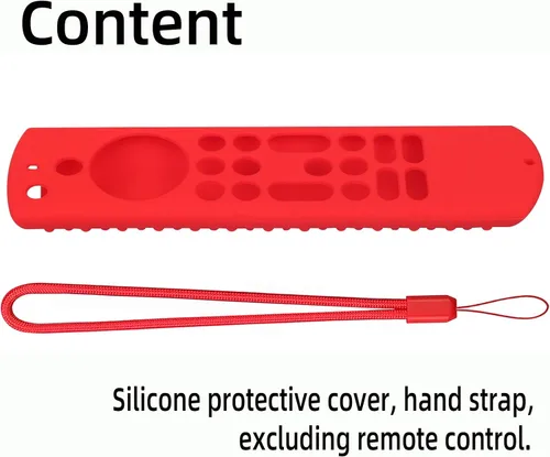 Vista 8 de Funda de silicona de 6.2 pulgadas para Fire TV Stick 2023 4K Max 2nd/Fir TV Omni Series/FireTV 4-Series Remote, Toshiba/Insignia FirTV con cordón