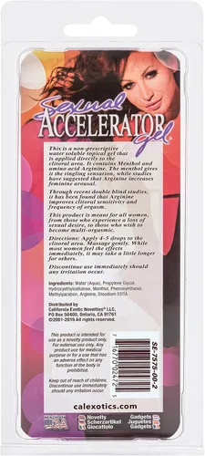 Vista 5 de California Exotic Novelties - Gel acelerador sexual, transparente