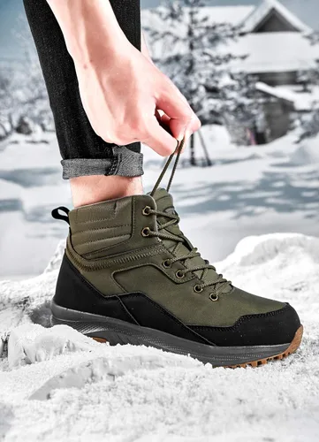 Vista 6 de UPSOLO Mens Waterproof Winter Boots