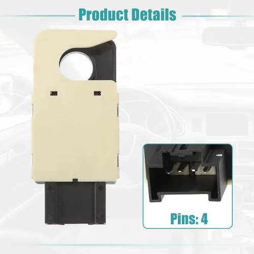 Vista 6 de ACROPIX Sensor de interruptor de luz de freno para Cadillac Escalade - Paquete de 1 negro