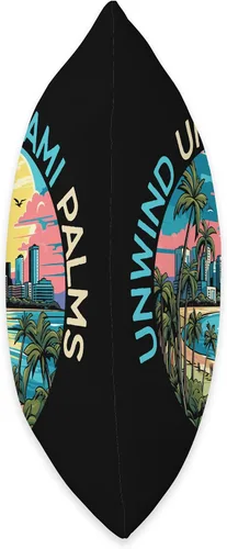 Vista 2 de Miami City Florida USA SteMi Apparel Miami City Florida USA America United States Throw Pillow, 16x16, Multicolor