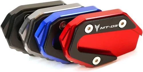 Vista 4 de Accesorios de motocicleta con soporte lateral para Yamaha MT03 MT 03 2016 2017 2018 2019 2020 placa de extensión de soporte