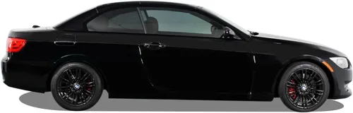 Vista 3 de Revestimiento de vinilo opaco cromado para BMW Serie 3 E93 convertible Coupé 2007-2013 (negro brillante)