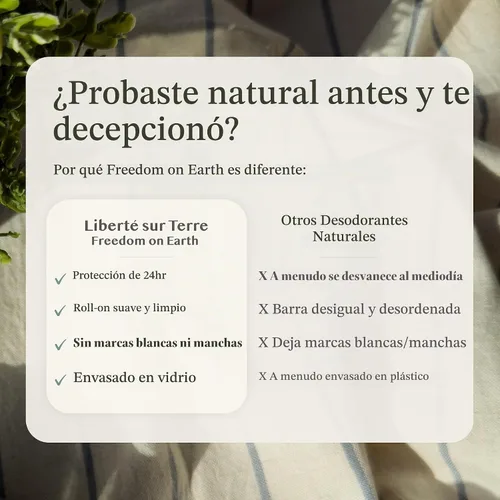 Vista 3 de Desodorante natural roll-on lavanda, sin aluminio