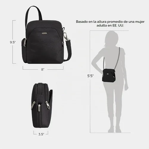 Vista 5 de Travelon Anti-Theft Classic Travel Bag Negro