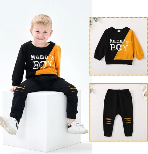 Vista 4 de KIMI BEAR Ropa para niño pequeño, traje de bebé, sudadera de algodón para niños, sudadera de algodón, ropa de otoño e invierno para niños
