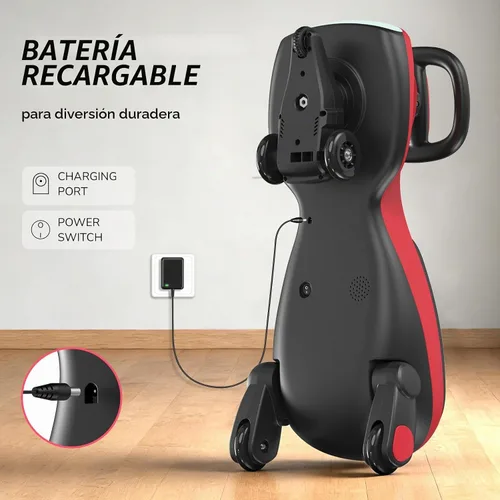 Vista 9 de Umatoll Coche eléctrico de 12 V para niños, regalos de cumpleaños, juguete Negro y rojo