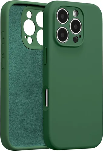 Vista 25 de Funda de silicona para iPhone Air, con [protección completa de la cámara] [forro de microfibra suave antiarañazos], funda de silicona líquida ultra