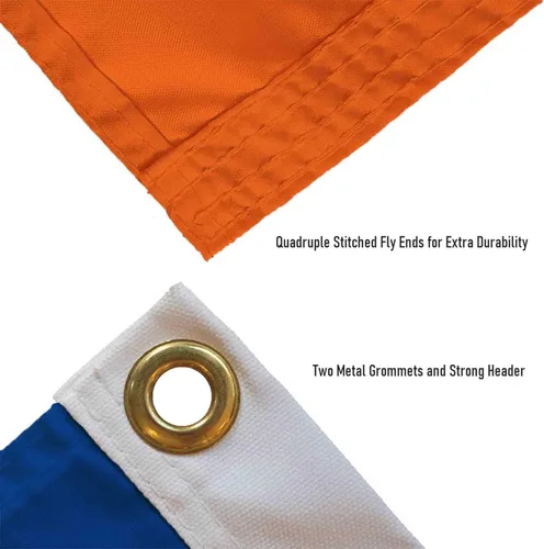 Vista 6 de WinCraft Bandera con logotipo de los New York Mets de 3 x 5 pies con ojal