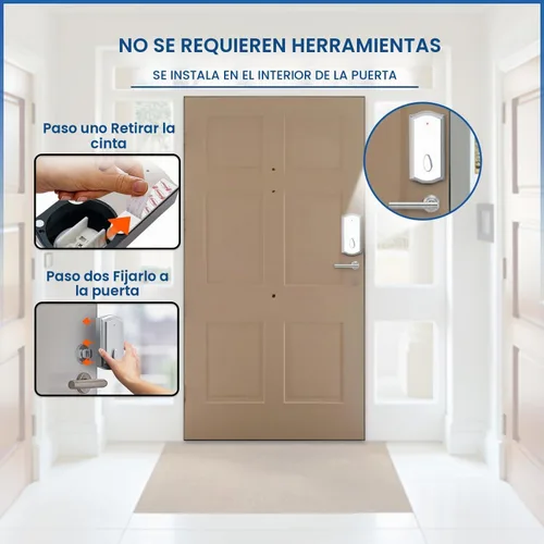 Vista 9 de Cerradura de puerta remota inteligente para cerrojo existente, se instala en 30 segundos, disfruta de una entrada automática sin llave