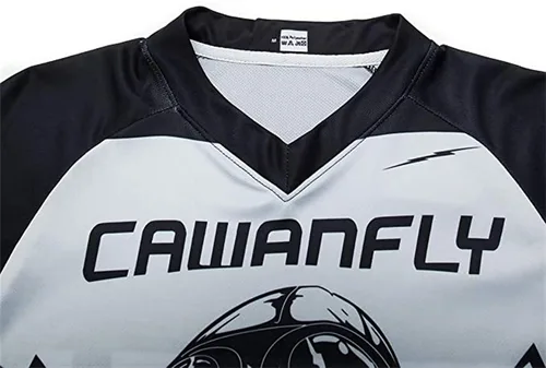 Vista 4 de Camiseta de ciclismo para hombre, de manga corta para ciclismo de montaña, camiseta de motocross, absorbe y transpirable