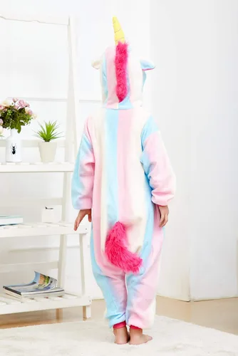 Vista 2 de Pijama unisex de unicornio para niños, disfraz de Halloween, regalo de cumpleaños