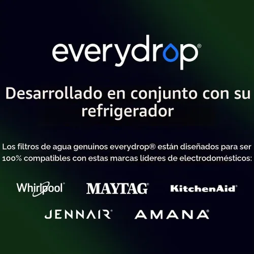 Vista 6 de everydrop by Whirlpool Ice & Water Refrigerator Filter 4, Green, EDR4RXD1