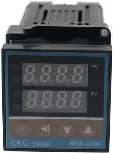 Vista 3 de 1 unidad REX-C100 controlador de temperatura digital de salida de relé de termostato + sensor de termopar tipo K 48 x 48