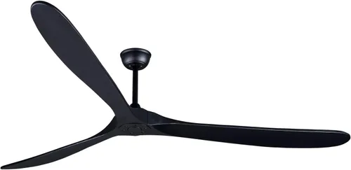 Vista 20 de Bigzone - Ventilador de techo negro para interiores y exteriores de 52 pulgadas sin luces con control remoto, motor DC eficiente energéticamente