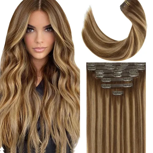 Vista 76 de Lacer Extensiones de cabello humano Remy sin costuras, color negro #1, ultra fino, doble trama de poliuretano, invisible, 7 unidades, 4.33 oz