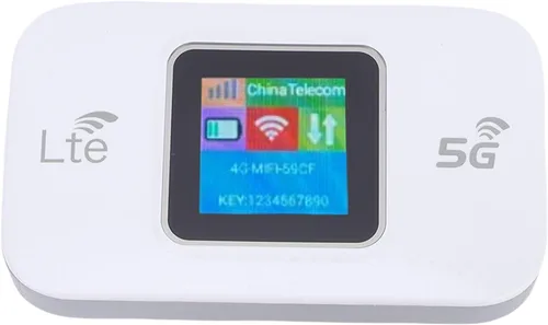 Vista 4 de Enrutador de punto de acceso móvil 5G, 300Mbps de alta velocidad LTE WiFi portátil con cifrado WPA WPA2, para viajes al aire libre Europa, Asia