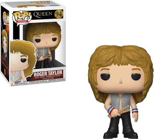 Vista 2 de POP Queen - Figura de vinilo de Roger Taylor Funko Pop! (paquete con funda protectora compatible con Pop Box), multicolor, 3.75 pulgadas