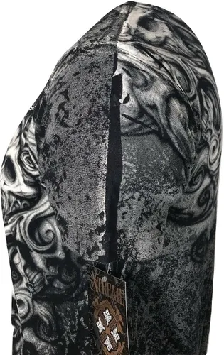 Vista 7 de Xtreme Couture by Affliction Camiseta para hombre, Hades Skulls Biker Negra S-5XL