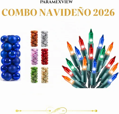 Vista 2 de Paramexview® Juego de 24 bolas de Navidad, 40mm/1.57", bolas colgantes para árbol de Navidad inastillables, decoración con gancho precolocado Azul