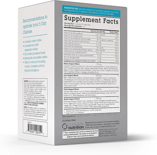 Vista 2 de Complete Nutrition Recupera la limpieza de todo el cuerpo - Desintoxicación de 5 días