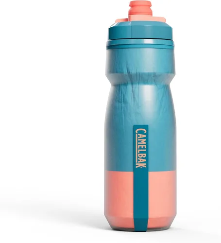 Vista 5 de CamelBak Podium Chill Bike - Botella de agua aislada para apretar, color negro, 21 onzas