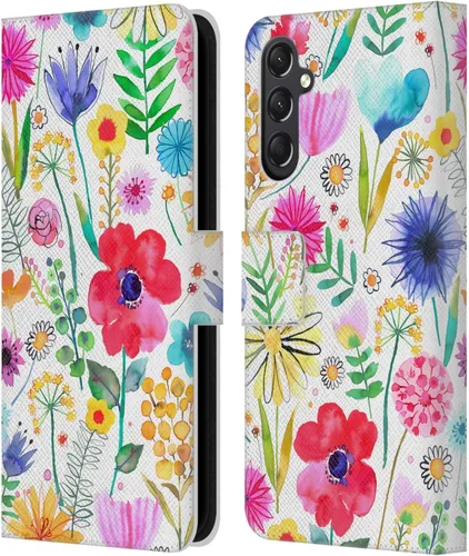 Vista 42 de Head Case Designs Officially Licensed Ninola Butterfly Nature Spring Floral Leather Wallet Case Compatible with Samsung Galaxy A07 4G