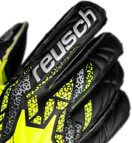 Vista 6 de Reusch Attrakt Infinity Finger Support Guantes de portero de fútbol junior Guantes de portero juvenil, Grip Infinity látex