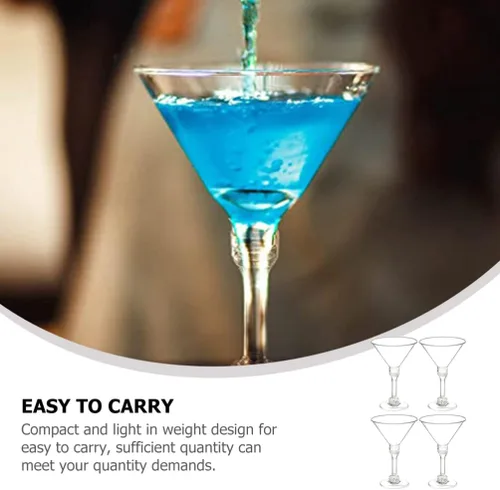 Vista 6 de Kichvoe 12 tazas de cóctel irrompibles elegantes para fiestas, bodas y uso diario para vino, whisky y postres, vasos duraderos para bebidas