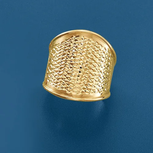 Vista 4 de Ross-Simons Italian 14kt Yellow Gold Wide Ring