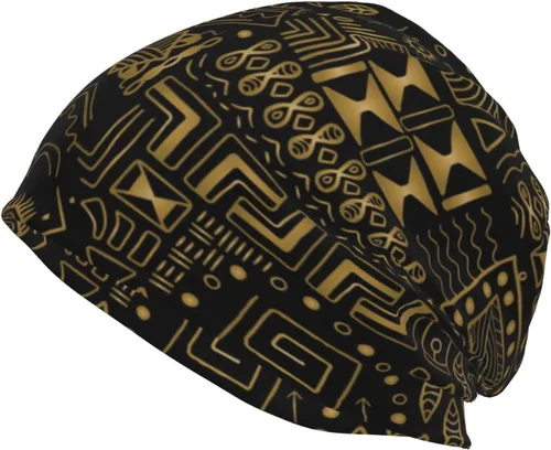 Vista 25 de Gorro africano holgado de invierno, gorro de punto casual para hombres y mujeres
