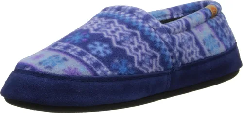 Vista 9 de Acorn - Pantuflas estilo mocasín para mujer Hojas marrones y rosadas