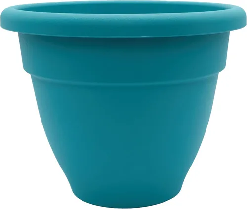 Vista 20 de The HC Companies, Caribbean - Maceta de plástico y ligera de 6 pulgadas para interiores y exteriores, maceta para hierbas y flores, color negro