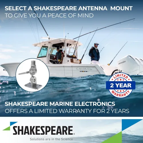Vista 4 de Shakespeare Ratchet Mount Shakespeare 4187-BX Montaje de trinquete, acero inoxidable con mango