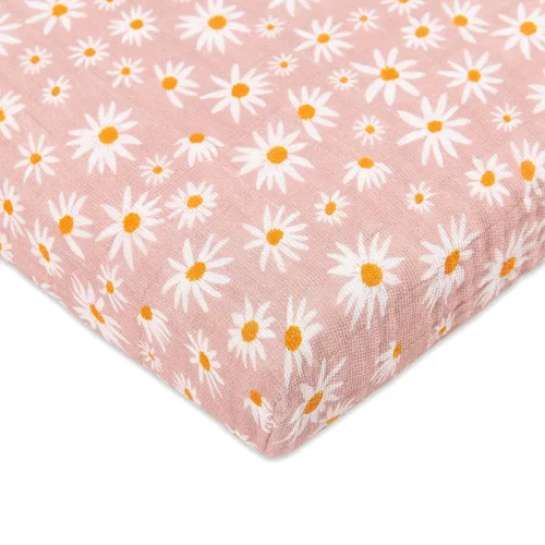 Vista 11 de Babyletto Sábanas para cuna de 100% algodón orgánico para todas las etapas, con certificado GOTS, ajustables 360°, muselina ultra suave