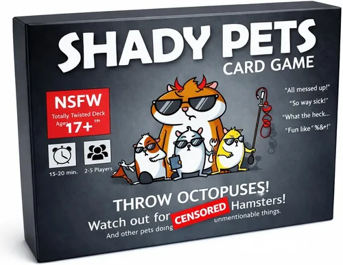 Vista 7 de Shady Pets Juego de cartas: divertido juego familiar para niños, adolescentes y adultos, de 2 a 6 jugadores, ideal para noches de juegos, fiestas