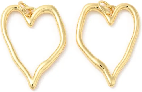 Vista 13 de UR URLifeHall 10 dijes de galletas de la fortuna, chapados en oro de 18 quilates y latón para hacer aretes, collares y pulseras