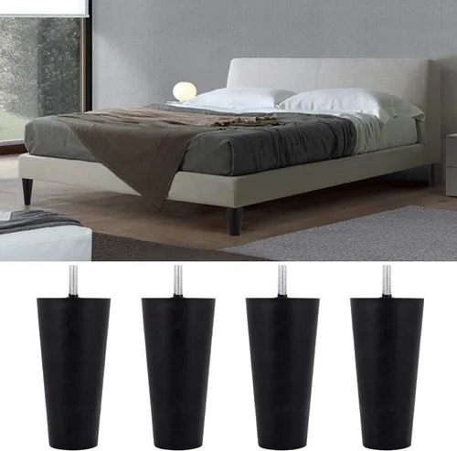 Vista 7 de Patas de plástico para sofá de 4.6 pulgadas, paquete de 4 patas cónicas para sofá/sofá/silla/silla con tornillos de rosca M8, patas de repuesto