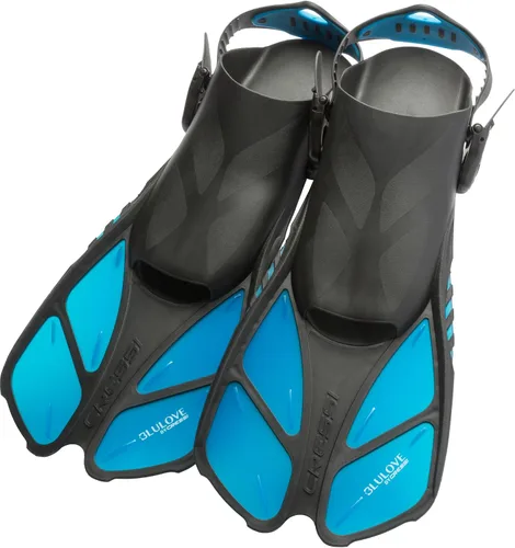 Vista 8 de Cressi - Aletas de natación cortas ajustables para adultos con hebillas ultrarresistentes, muy ligeras - Ideales para viajar Bonete: Diseñadas